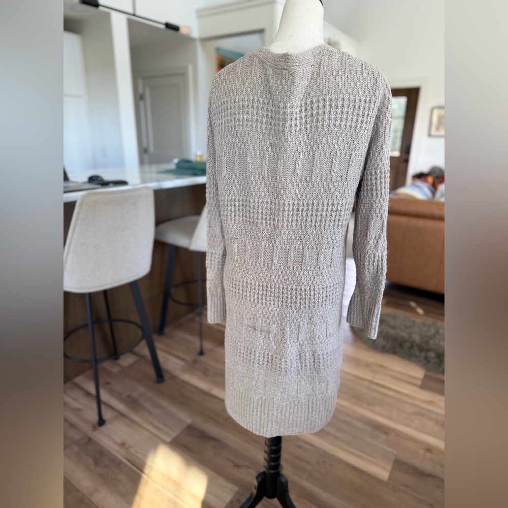 Universal Thread Long Textured Knit Cardigan - Be… - image 3